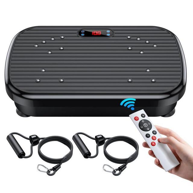Vibration Plate Exercise Machine, Power Waver Vibration Plate Platform for Lymphatic Drainage Whole Body Vibration Plate Machine Helps Weight Loss Shaping Toning Wellness Home Gyms Workout