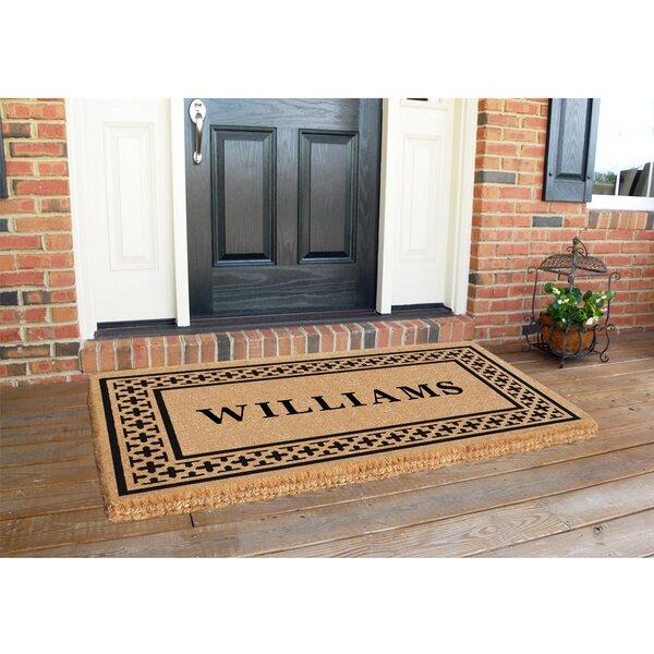 Pacetti Cross Frame Heavy-duty Coir 60 in. x 38 in. Outdoor Door Mat