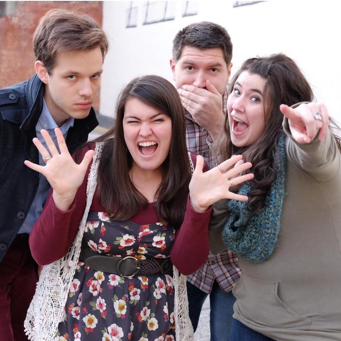 Being goofballs while shooting photos in downtown Raleigh!