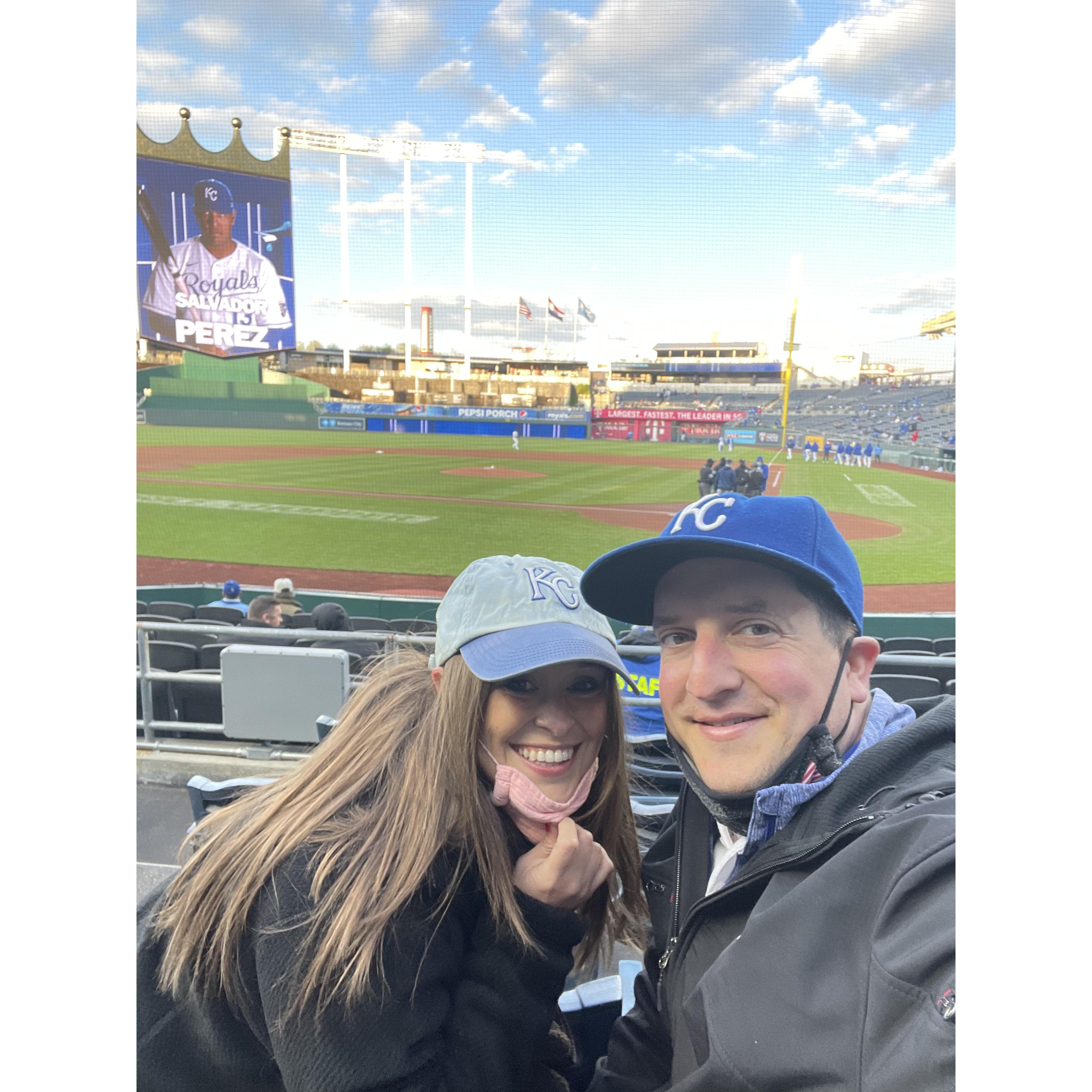First Royals Game together.