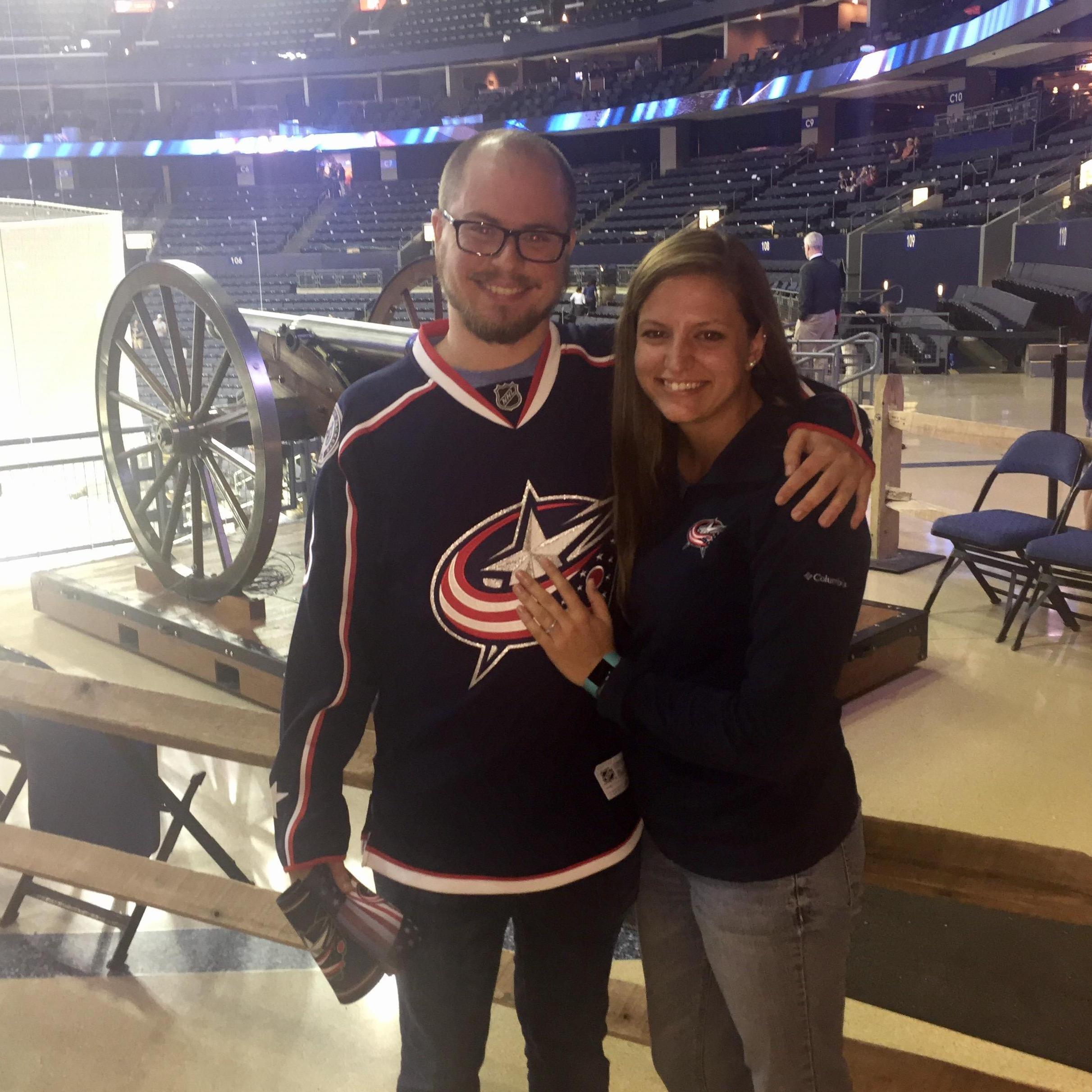The night we got engaged!
