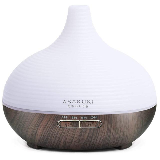 ASAKUKI 300ml Premium, Essential Oil Diffuser, 5 in 1 Ultrasonic Aromatherapy Fragrant Oil Humidifier Vaporizer, Timer and Auto-Off Safety Switch