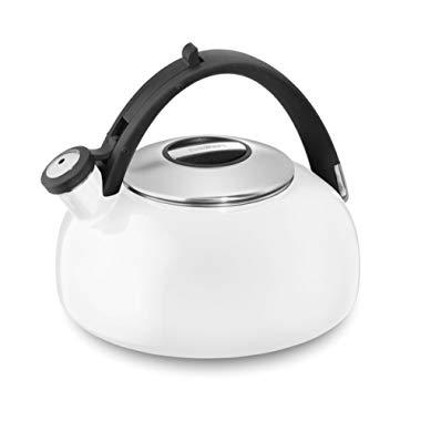 Cuisinart CTK-EOS2W Peak Porcelain Enamel on Steel Tea Kettle, White