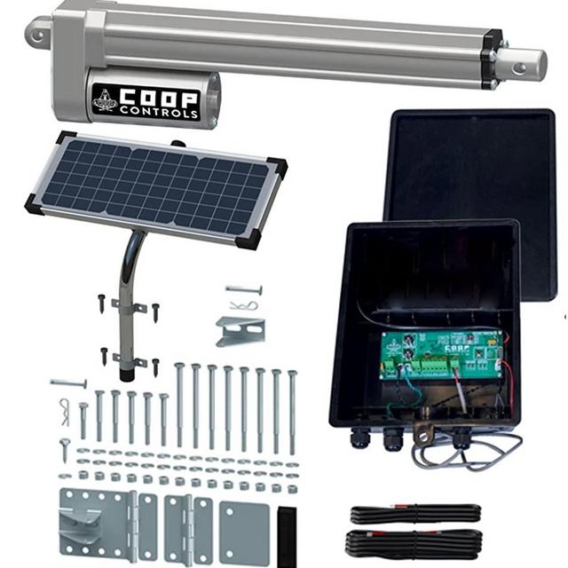 Coop Controls Automatic Coop Door Opener Kit (CKSPXP-Solar Kit, No Battery)
