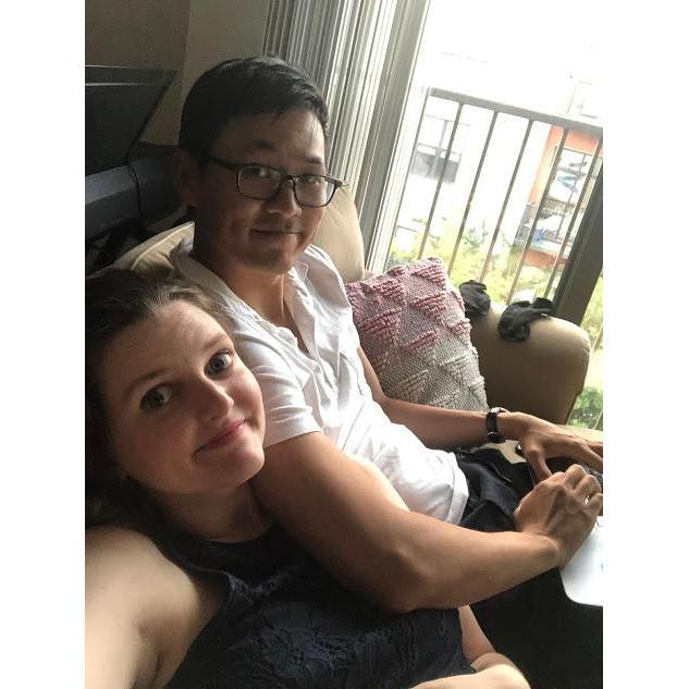 Then we moved in together at the end of June 2019. It's been working out so far!