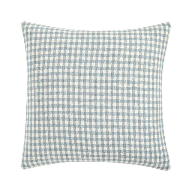 Blaine Check Sham, Light Blue, Euro