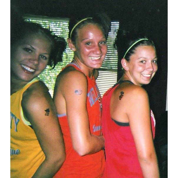 oldie but a goodie -- amanda, kd, and myself getting pumped up for summer league .. 2006?