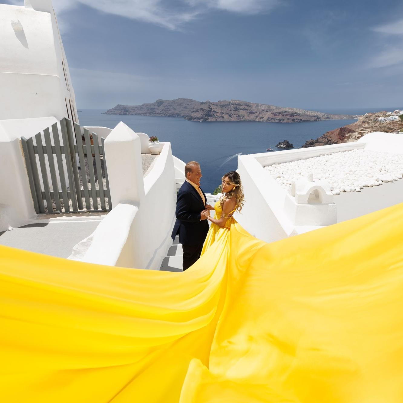 Our last trip to Santorini in May 💛