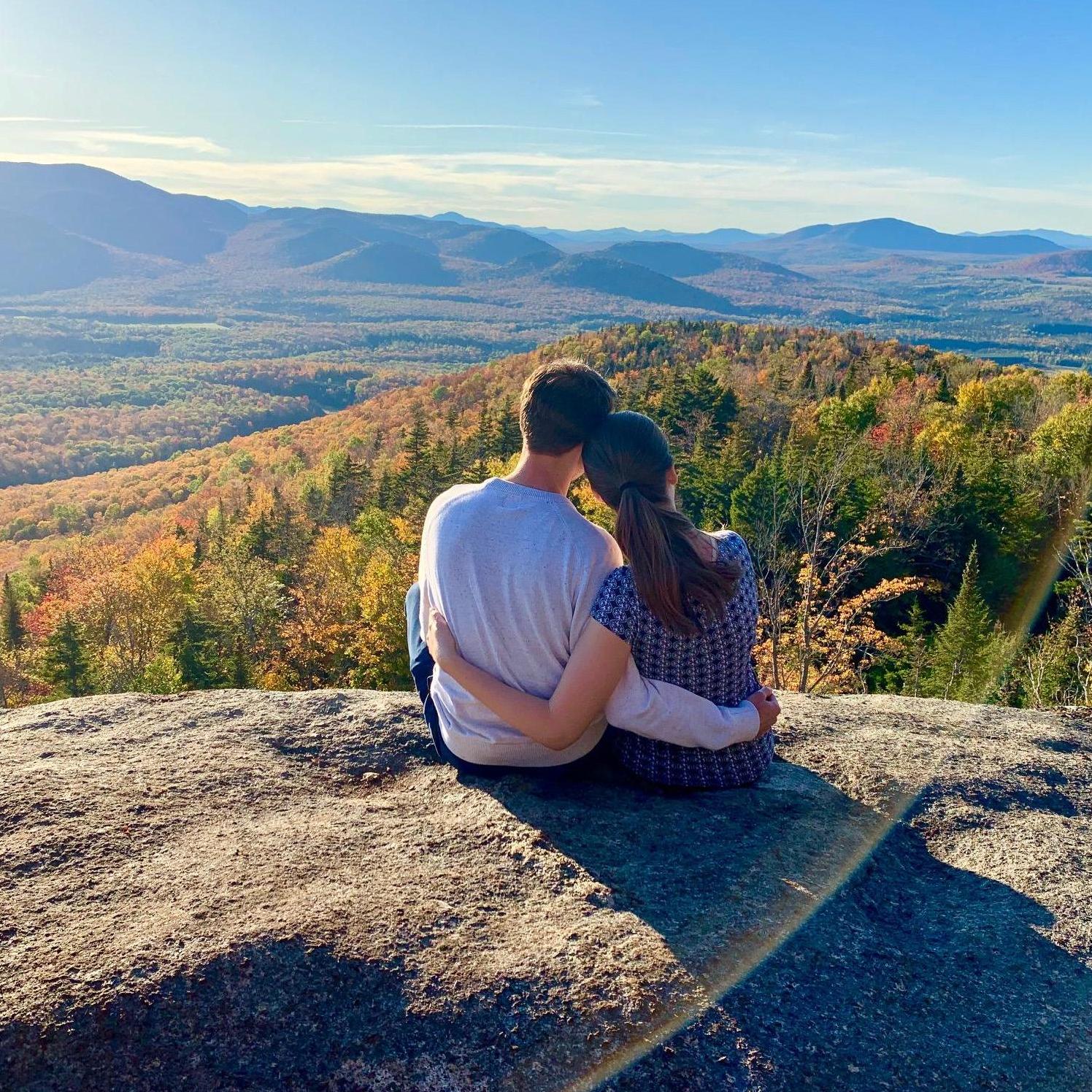 At the top of Mt. Van Hoevenberg near Lake Placid