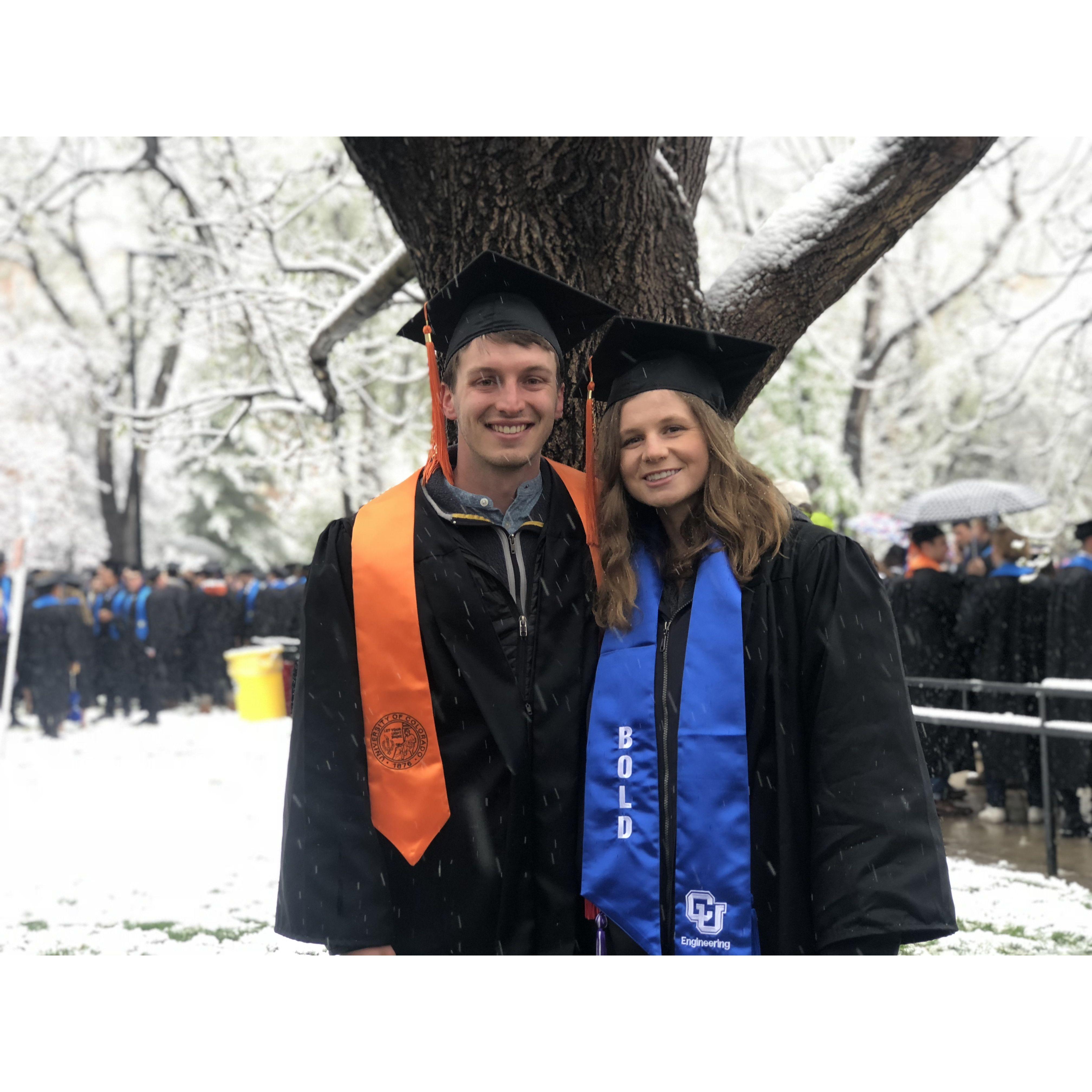 Graduating college together