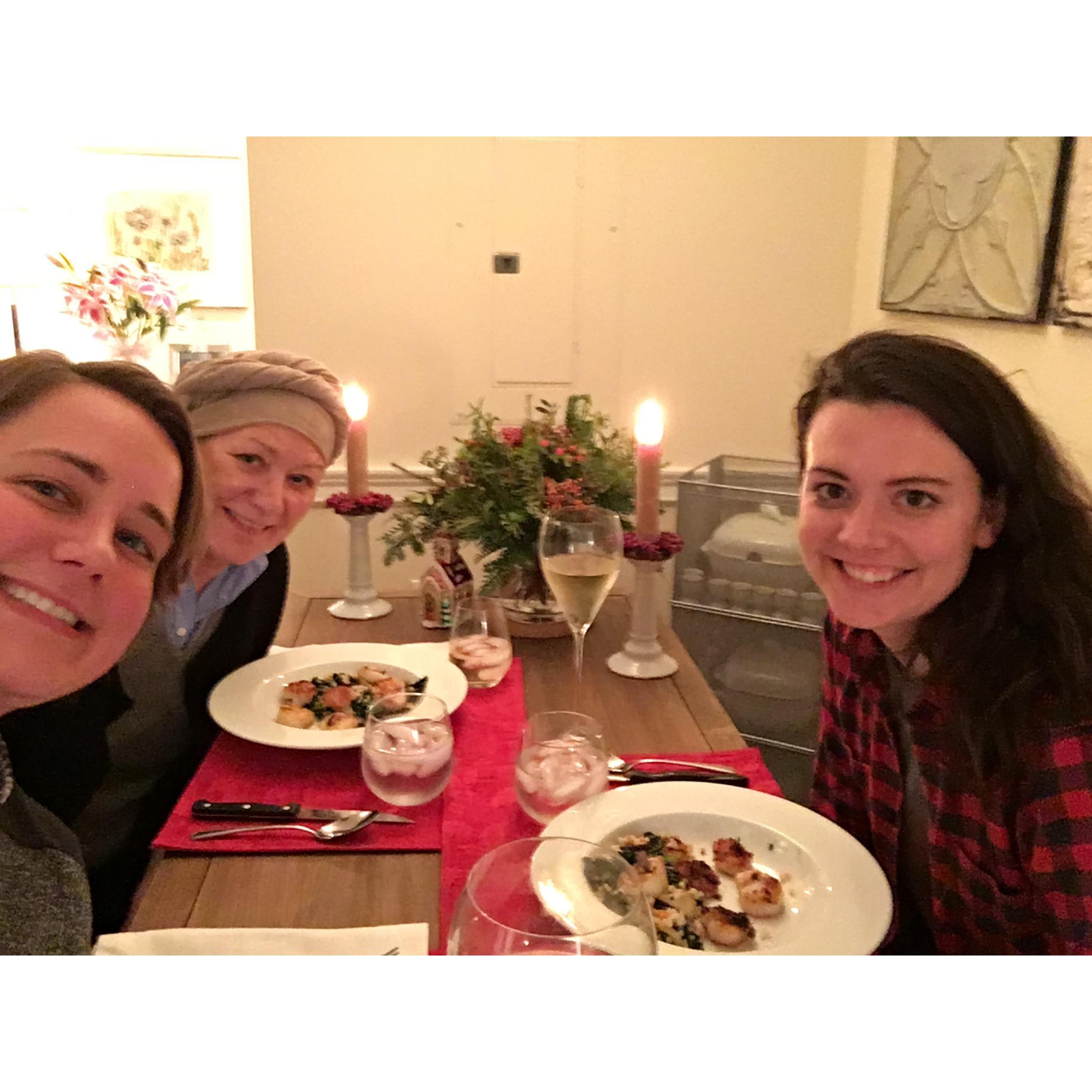 New Year's with Vanessa's mom