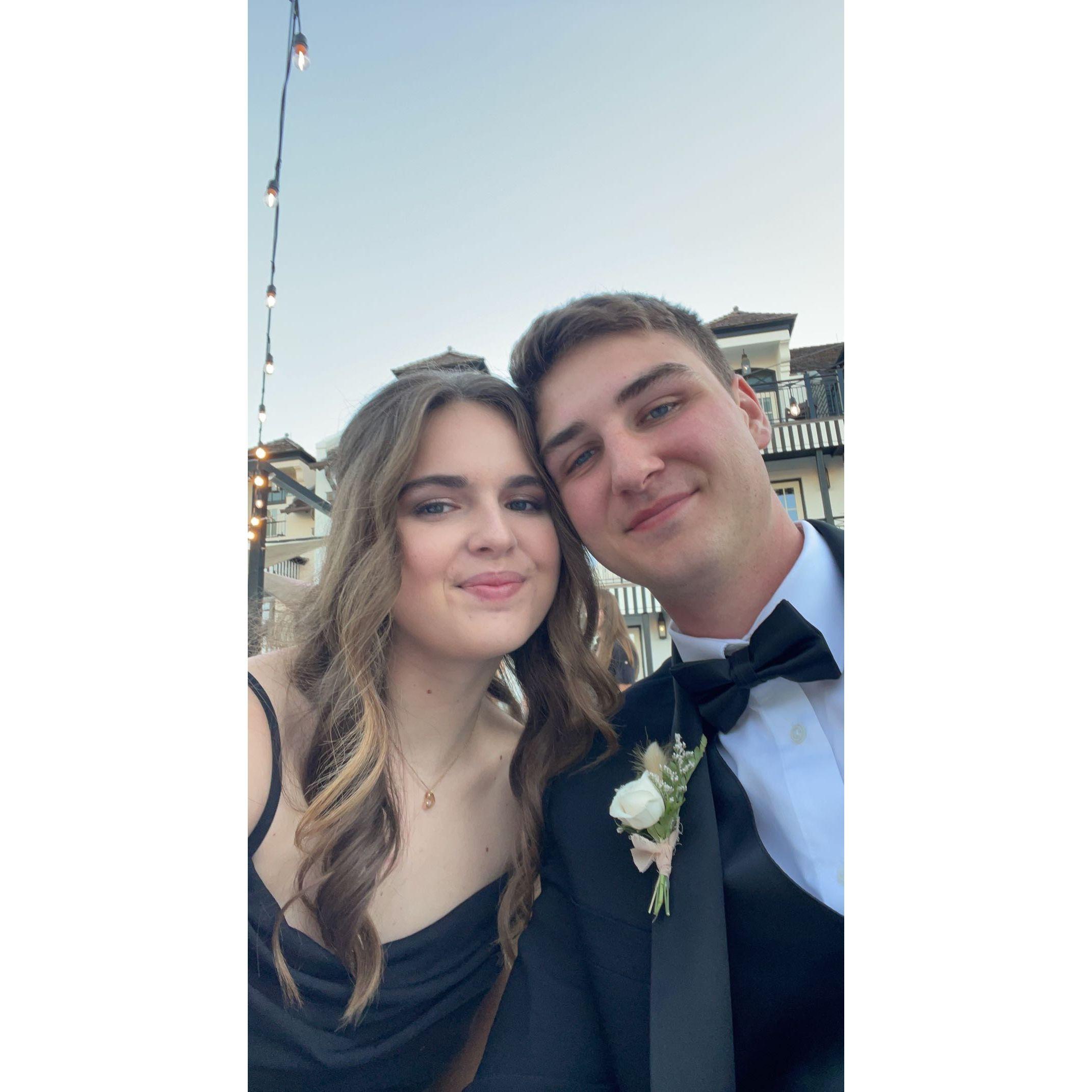 Selfie from Kelsey and Austin's wedding!