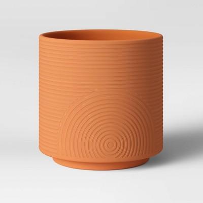 8" Embossed Oval Planter Terracotta - Project 62&#8482;