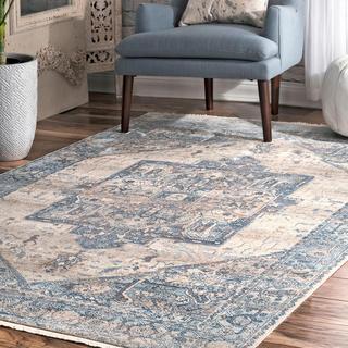 Ehtel Medallion Fringe Area Rug