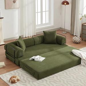 Floor Sofa Lounge Couch for Living Room Bedroom Lounge Studio-Green