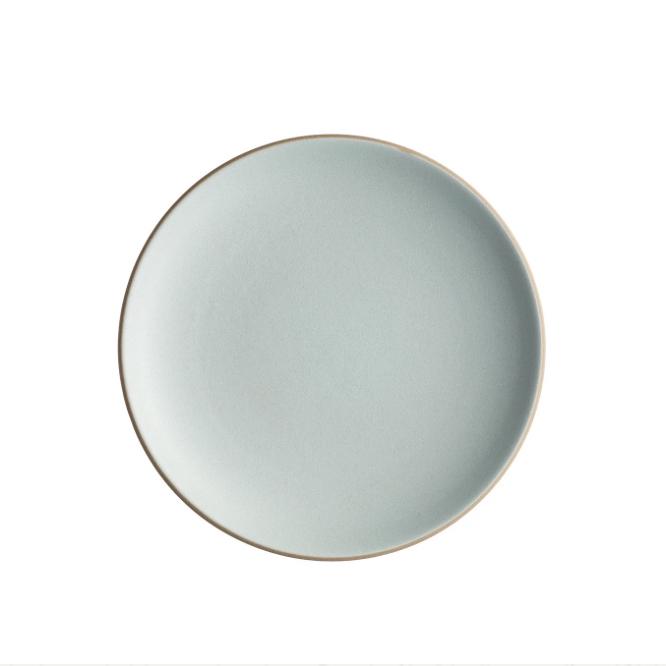 Salad Plate - Aqua Chocolate Brown