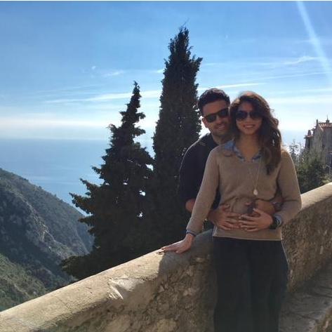 Right before we walked to the top of the village of Eze in France where Wes would propose!