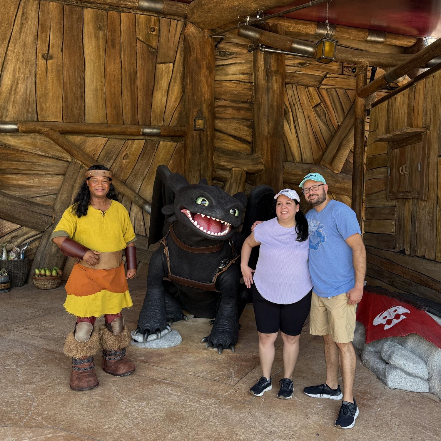 Visited Epic Universe before it’s grand opening to meet Yoli’s favorite, Toothless!