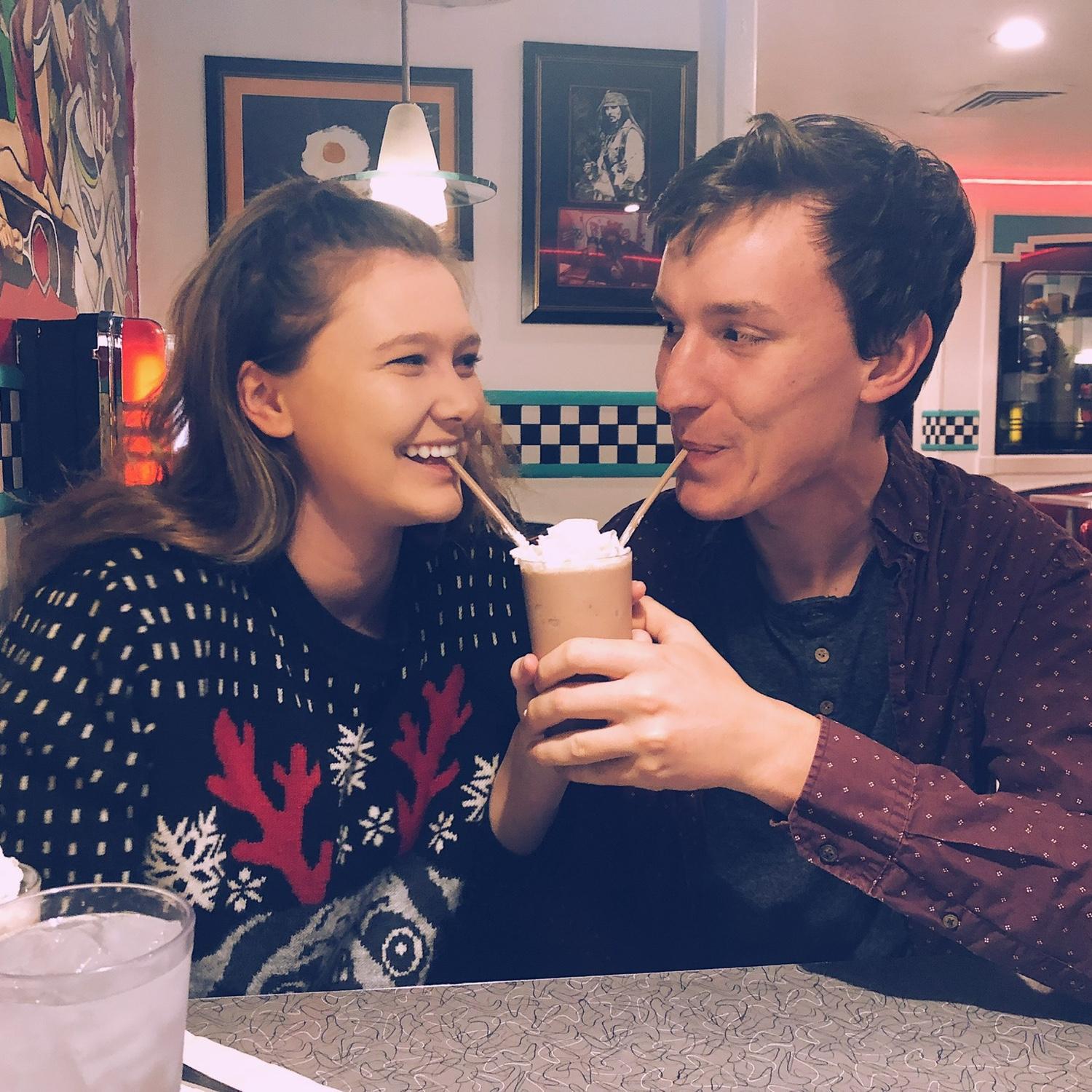 First time Alex got to visit the famous B'ville Diner and meet Katie's best friends from high school!