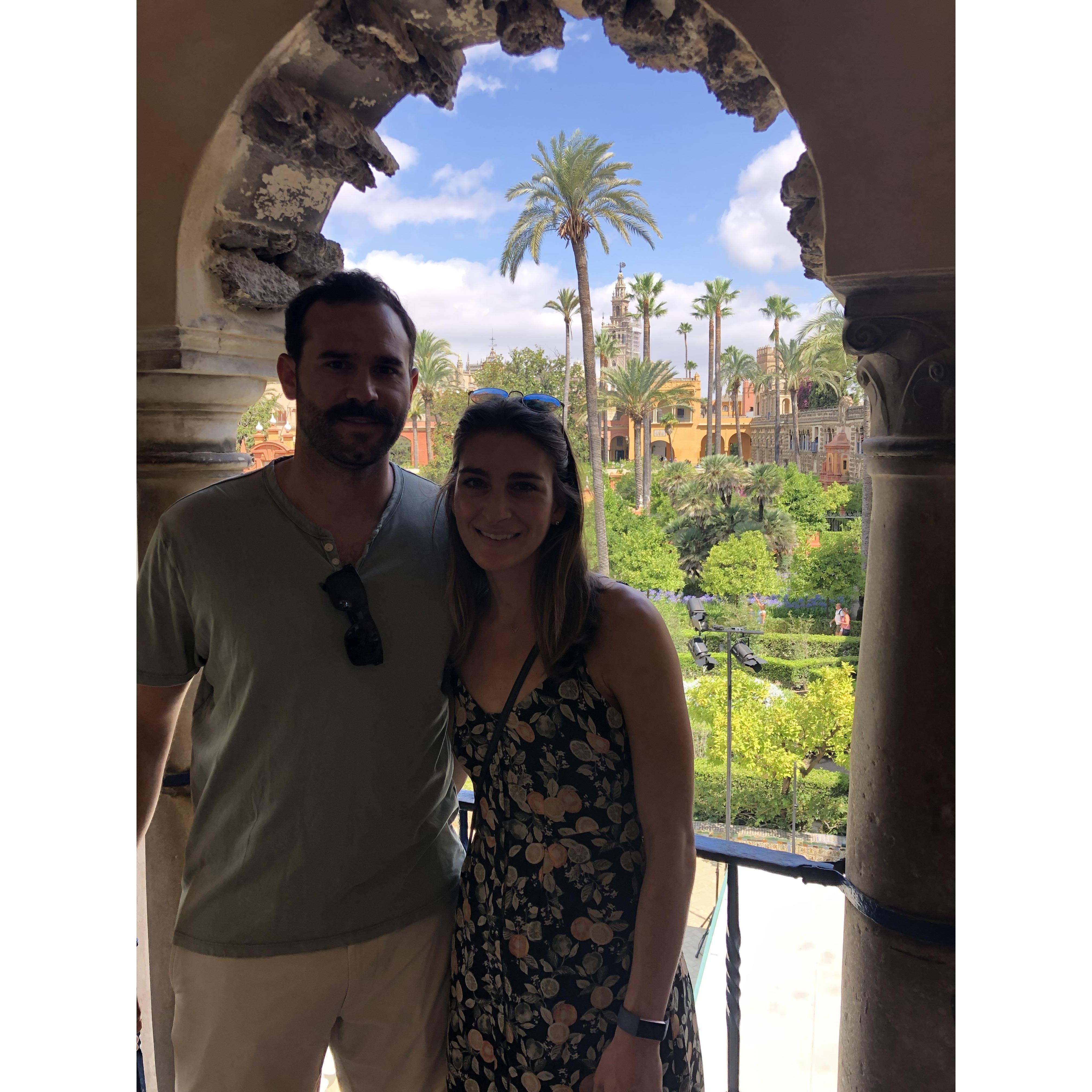 Seville, Spain at the Alcazar.