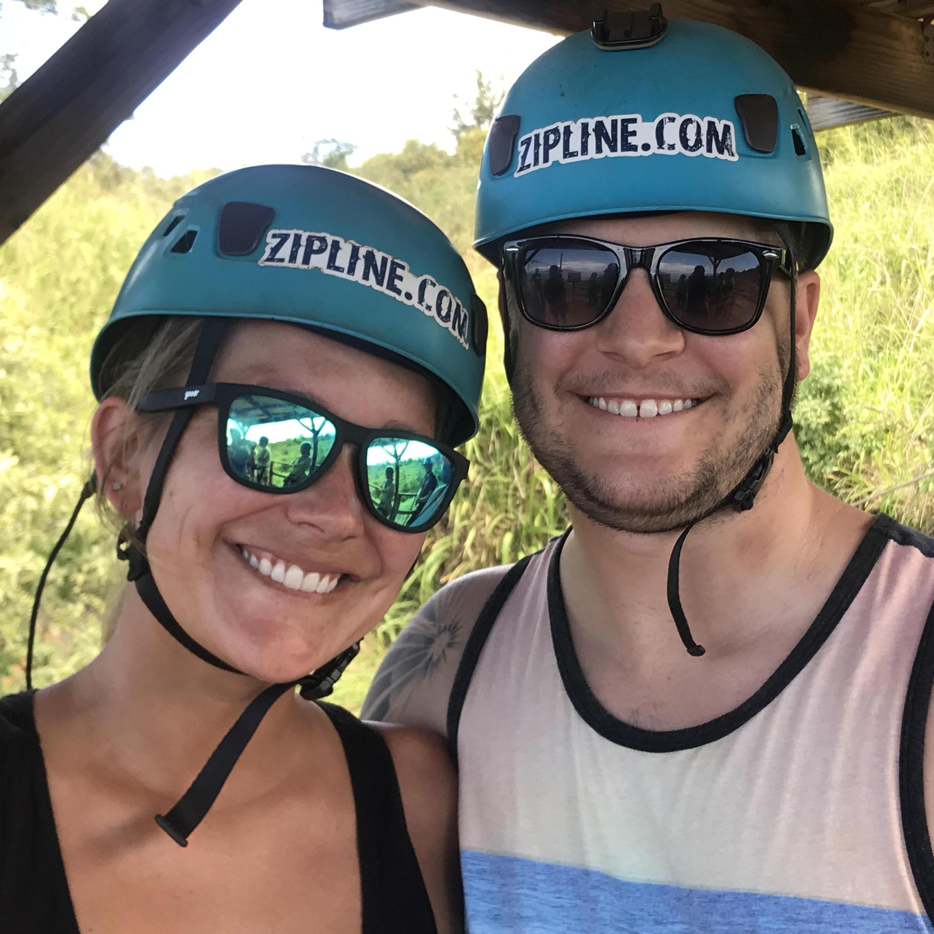 Zip-lining in Maui!