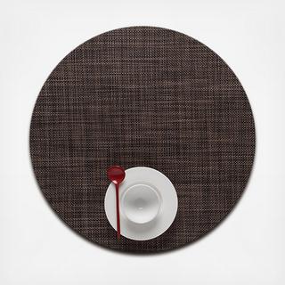 Mini Basketweave Round Placemat, Set of 4