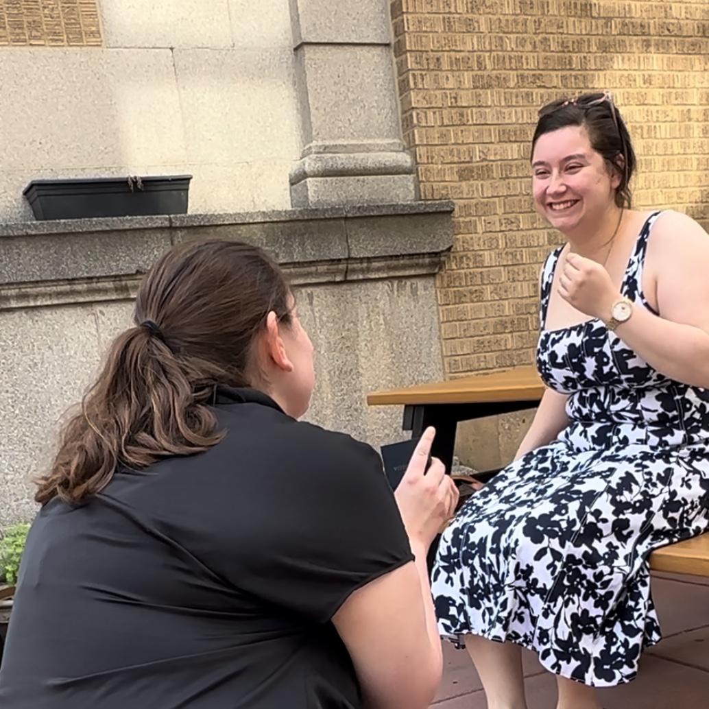Proposed on the bench we spent hours on during our first date