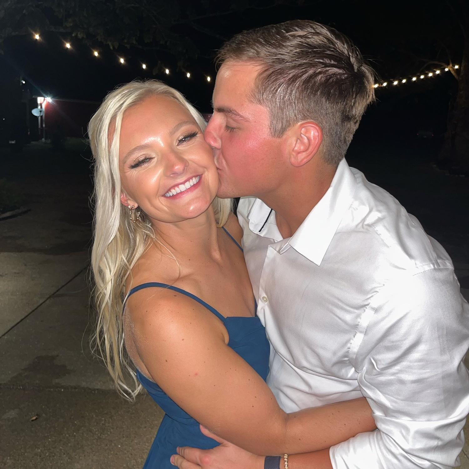 Wedding dates forever! Alex caught this bouquet too! 9.9.2023