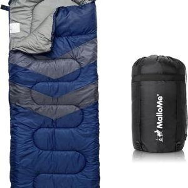 MalloMe Sleeping Bag NAVY BLUE (Amazon)