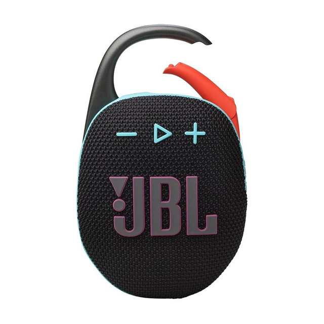 JBL Clip 5 - Ultra-Portable,Waterproof & Dustproof Bluetooth Speaker,Big Pro Sound with punchy bass,Integrated carabiner,Up to 12 Hours of Play,Made in part with recycled materials(Black & Orange)