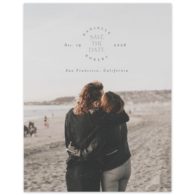 Grayed Navy, Blue Wedding Digital Save the Date - Okavango Photo