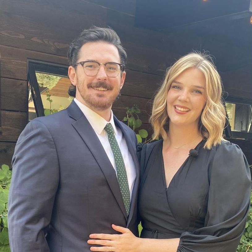 After the Honorable Caroline Ferguson officiated her first wedding, 2023.