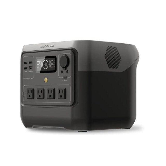 EF ECOFLOW Portable Power Station RIVER 2 Pro 700, 716Wh LiFePO4 Battery/70 Min Fast Charging, 4X800W (Up to 1600W) AC Outlets, X-Boost Solar Generator for Outdoor Camping,RVs,Emergency Backup