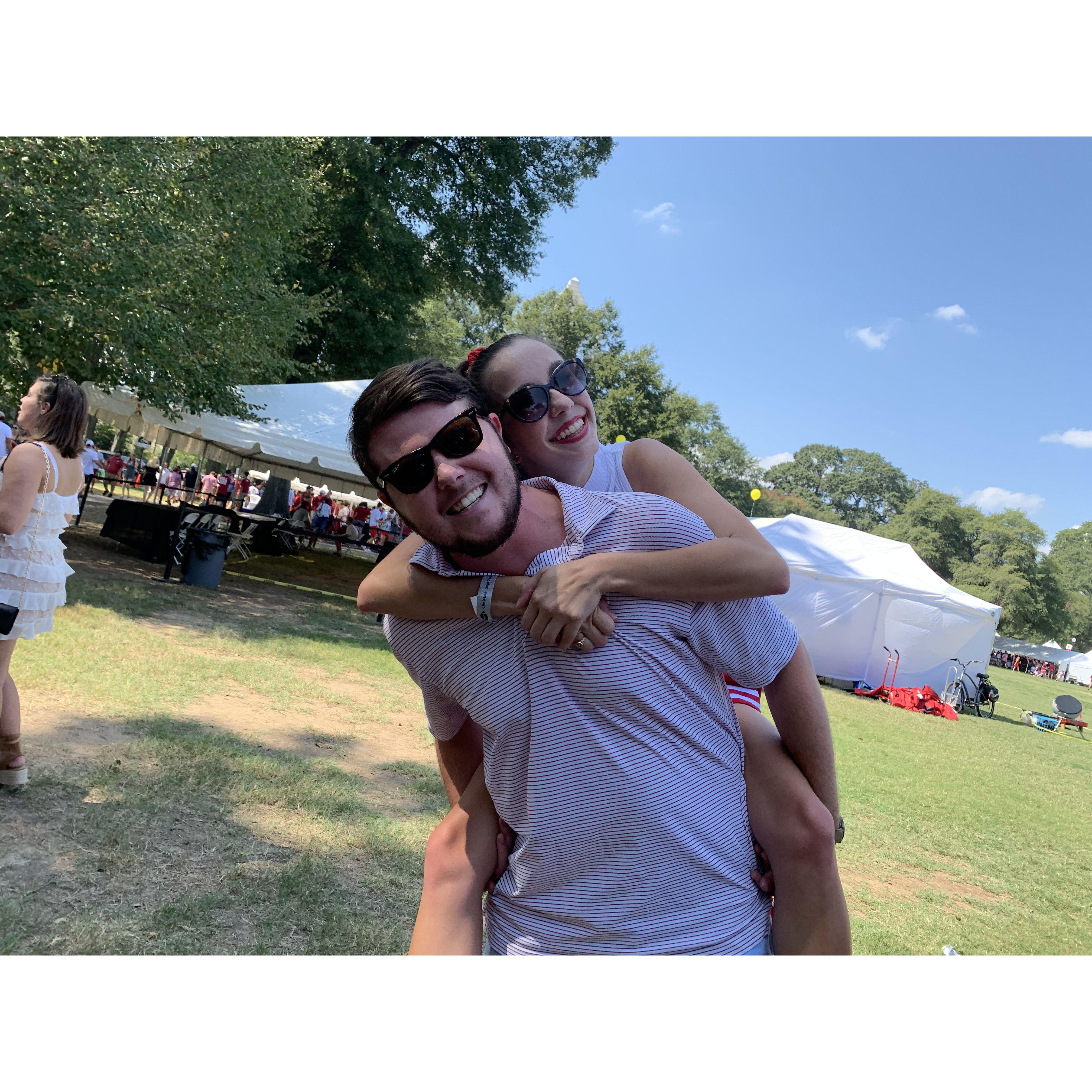 We've spent many Alabama football game days together! Roll Tide!