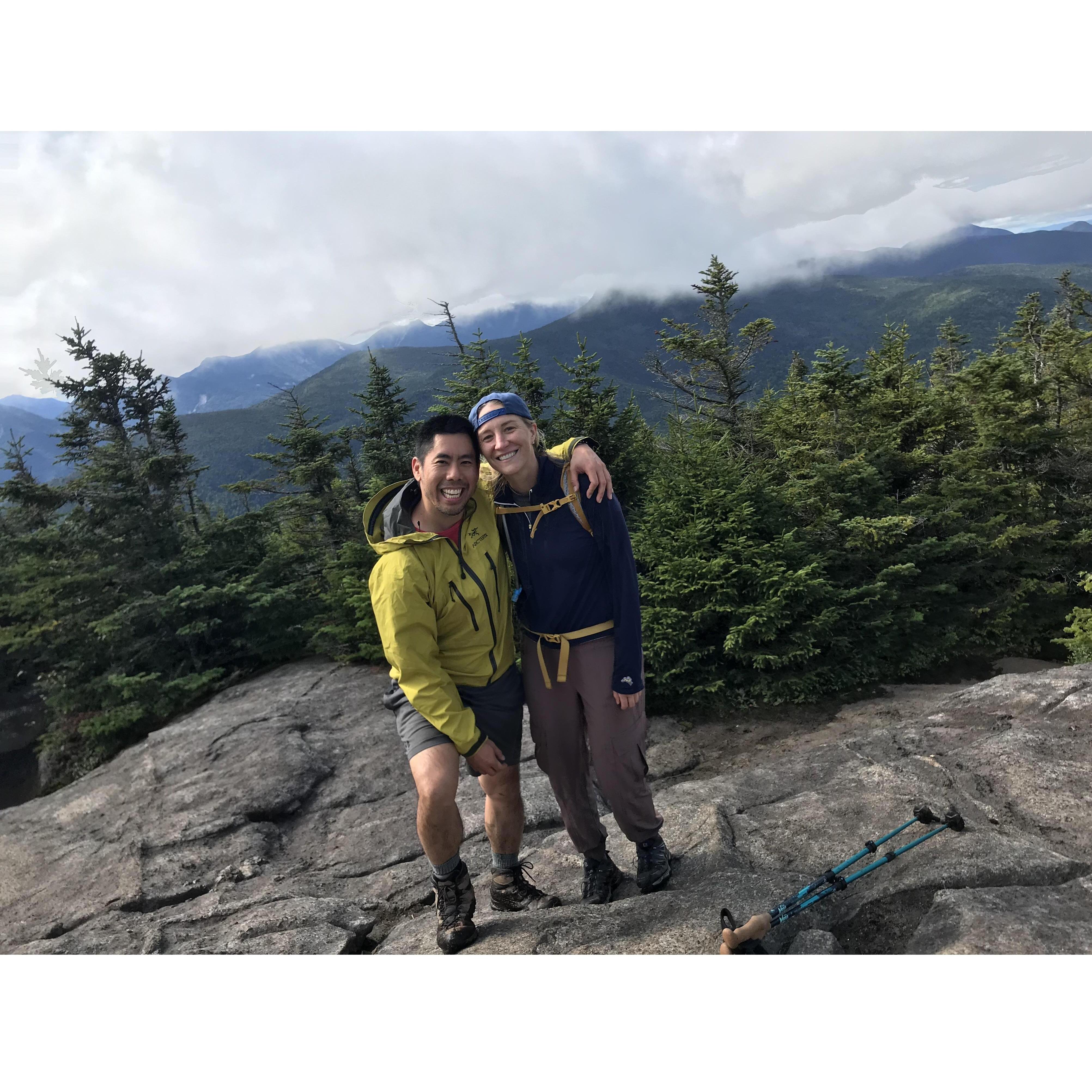 Hiking in the Adirondacks in upstate New York. This is at the top of Porter Mountain, one of the 46 high peaks.
