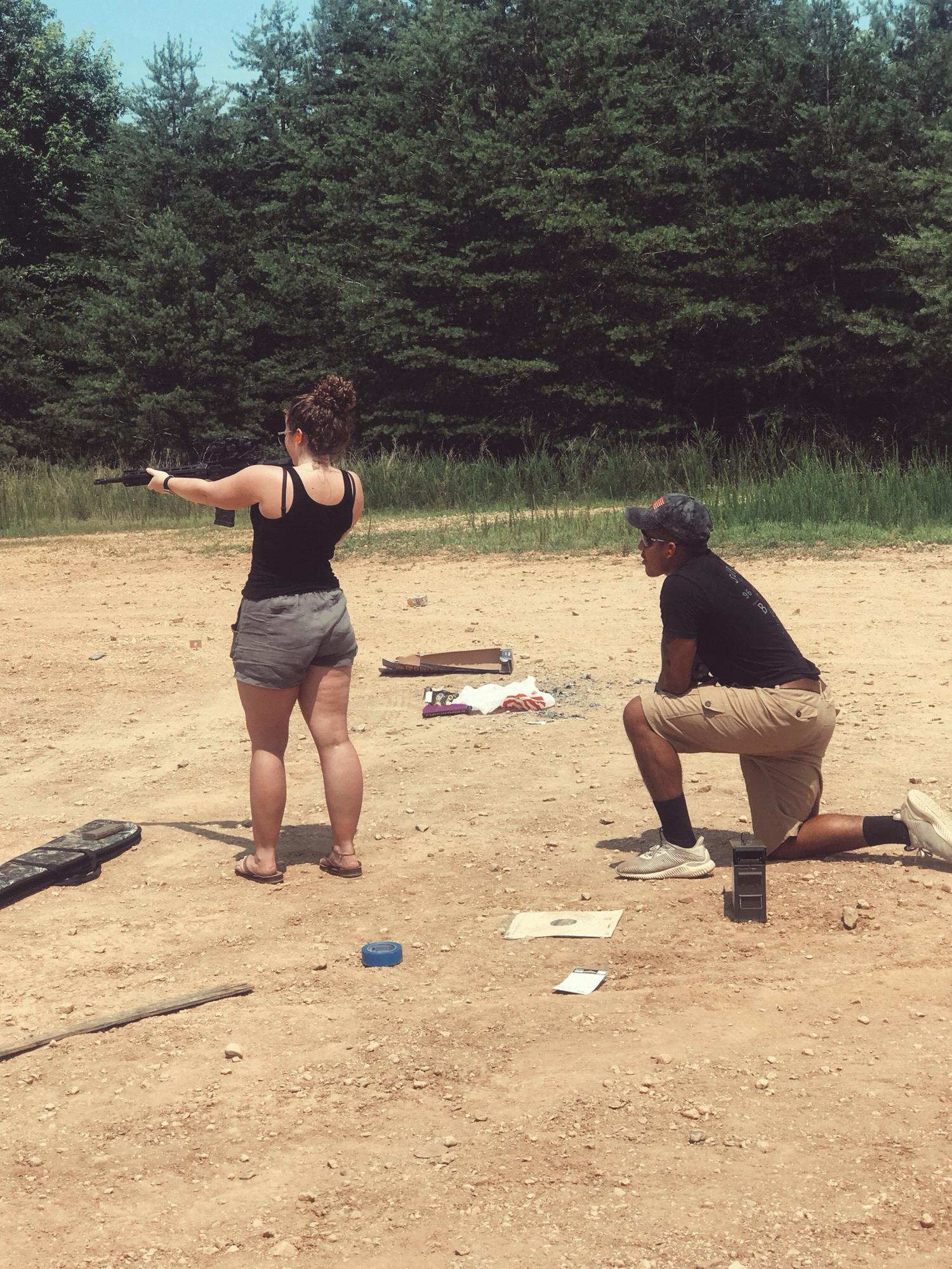 Mariah's first time shooting and she had a surprise waiting for her.