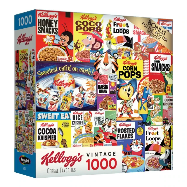 RoseArt Kellogg's Cereal Favorites Jigsaw Puzzle - 1000pc
