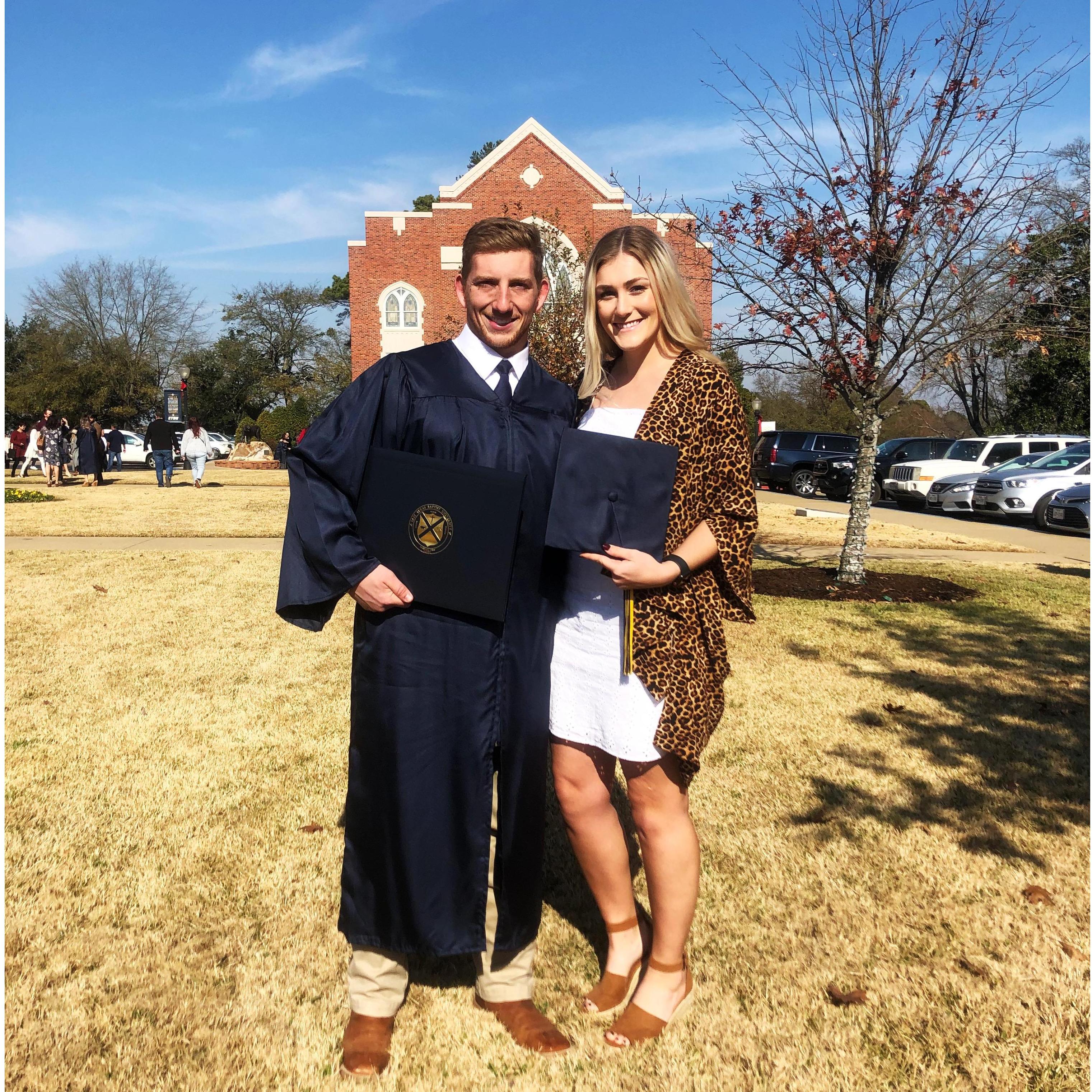 Celebrating Drew's graduation!