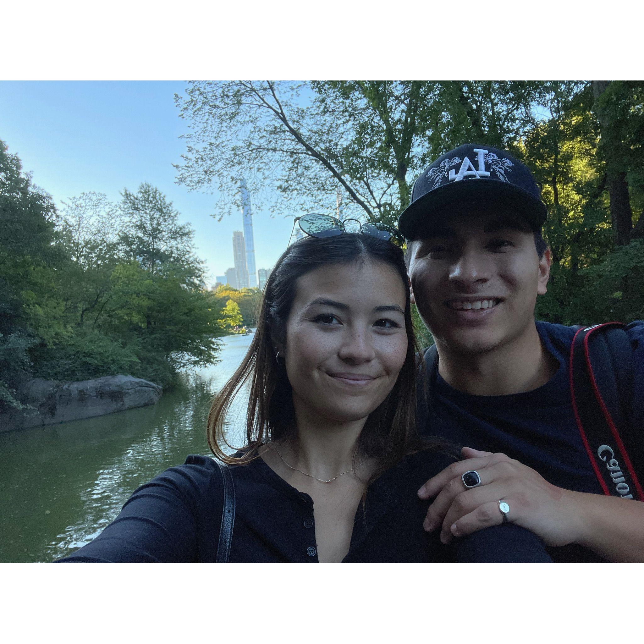 Maddy did some of her work training in NYC so Greg came for a weekend