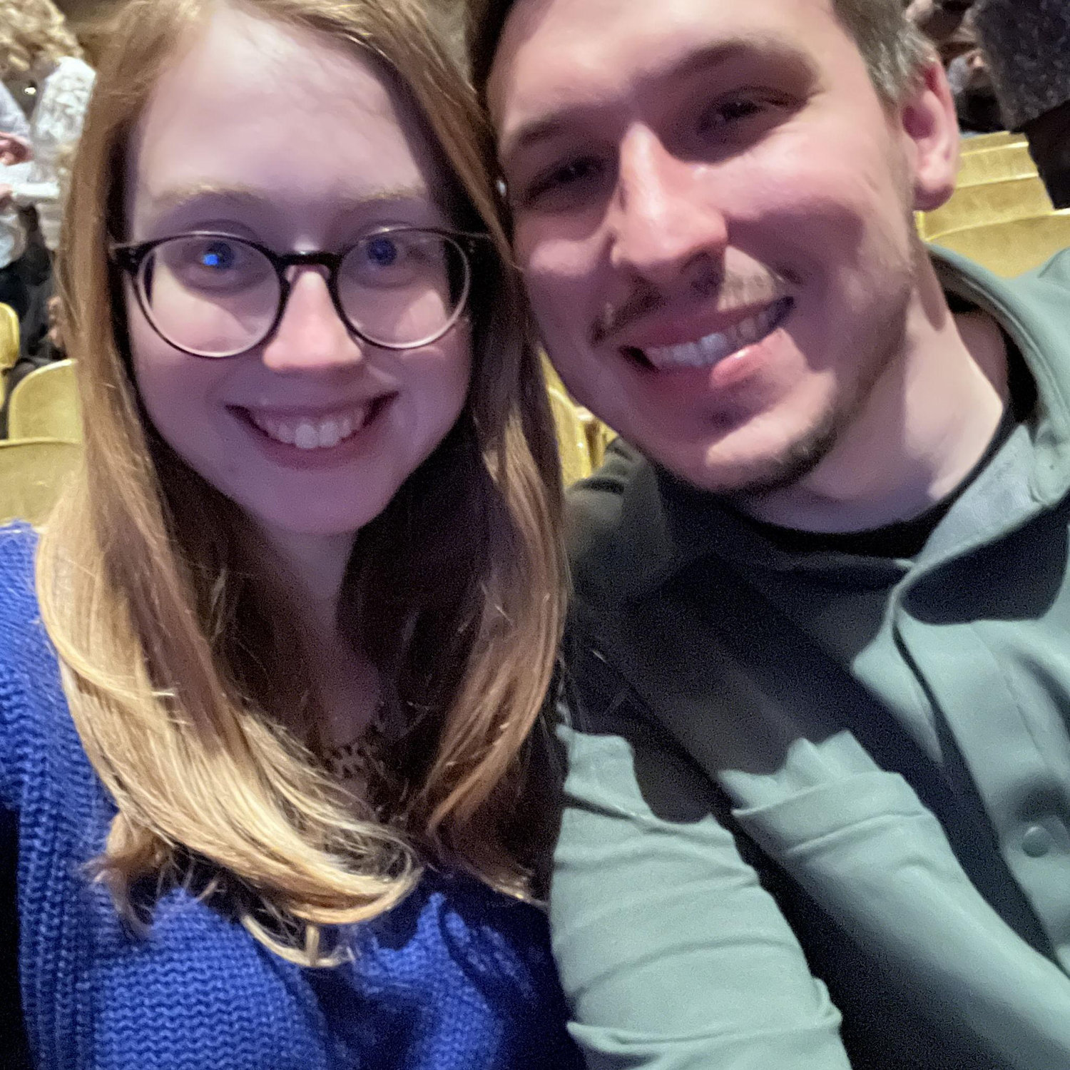 This is us before the Nikki Glaser show! She is our favorite comedian and the first time we saw her together was the same night Mike asked Kennedy to be his girlfriend!