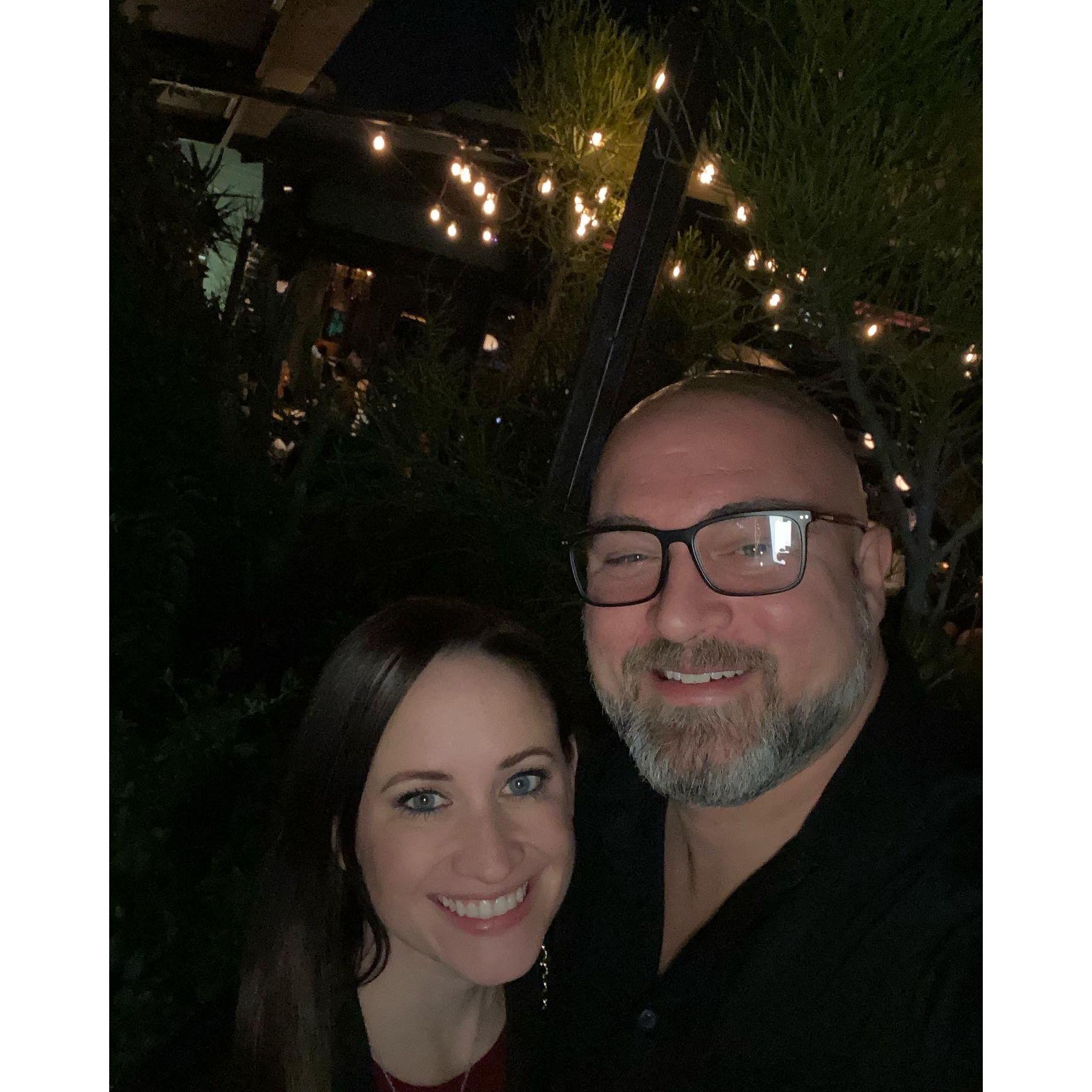 Valentines Dinner 2022 at Buck and Rider.  Jered's first time there.  He was in Oyster heaven.