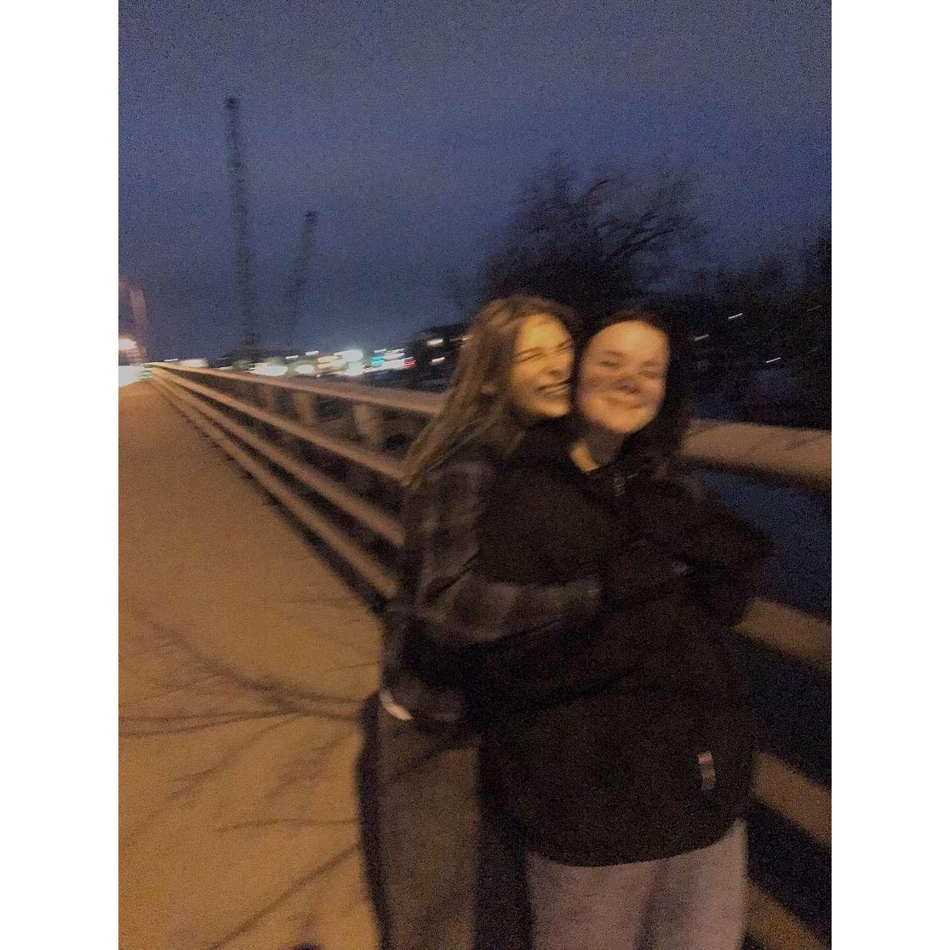 i pushed them off the bridge