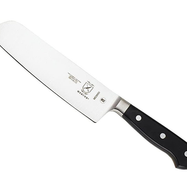 Mercer Culinary Renaissance Forged Nakiri Vegetable Knife, 7 Inch