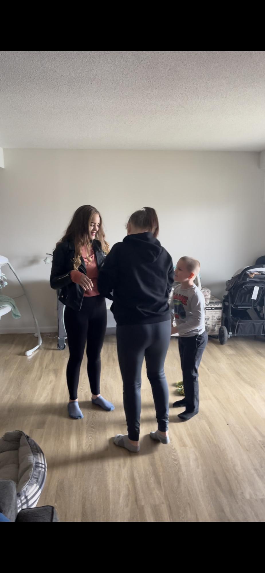 Telling my sisters I’m engaged!!