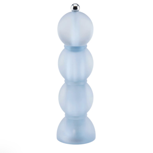 Blue Frosty Bobbin Salt or Pepper Mill