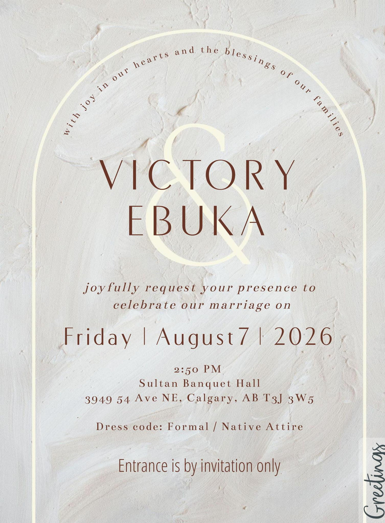 The Wedding Website of Victory ` and Ebuka `