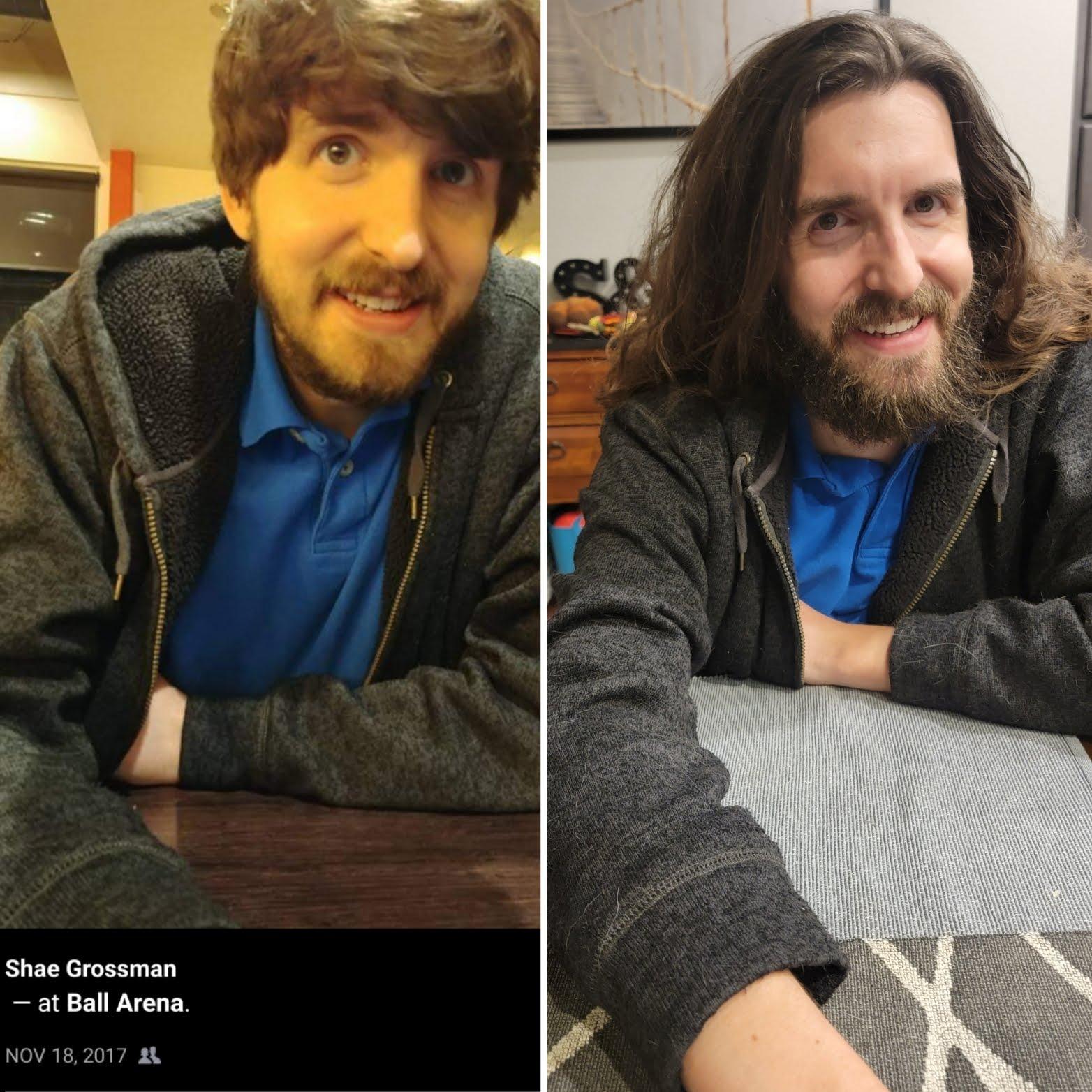 "Every 6 years we have to go on a date with you in this shirt, this is now our thing."