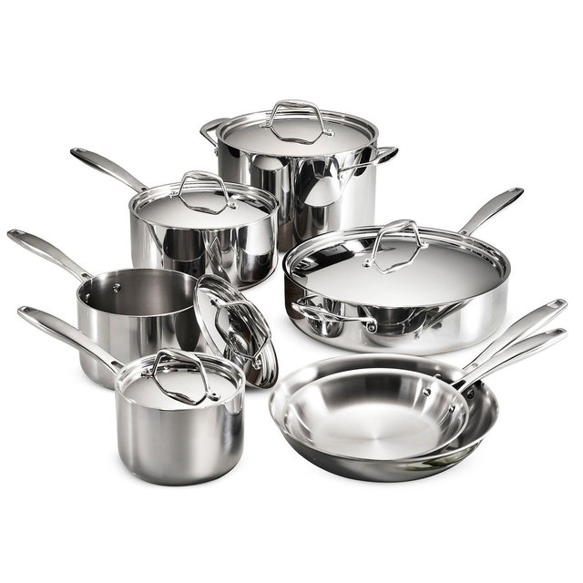 Tramontina Gourmet Tri-Ply Clad 12 Pc Cookware Set