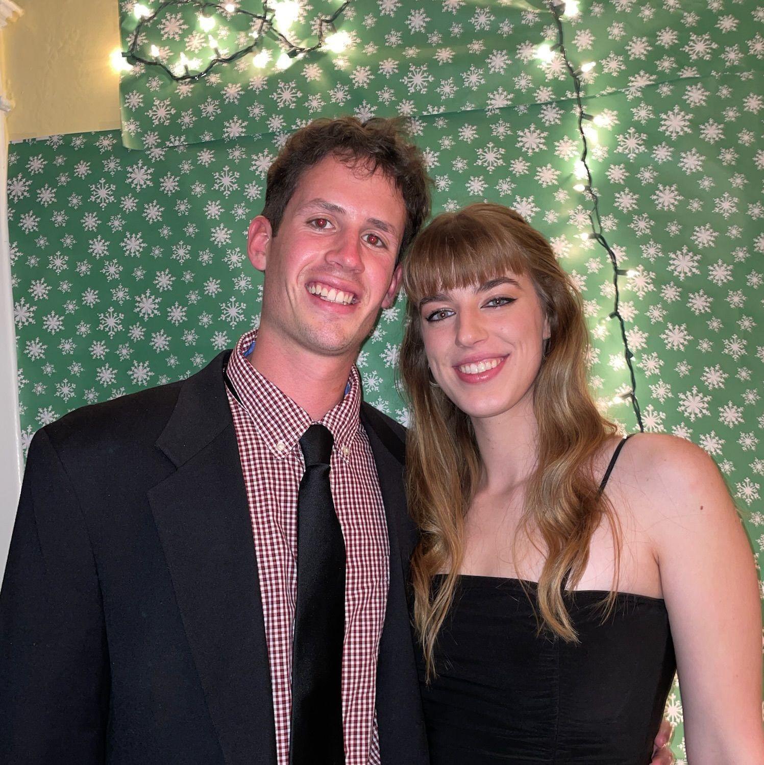 John-Luc and Grace became official right before John-Luc's Christmas dorm section party. They spent the entire party telling people they have been dating for thirty minutes, one hour, two hours...