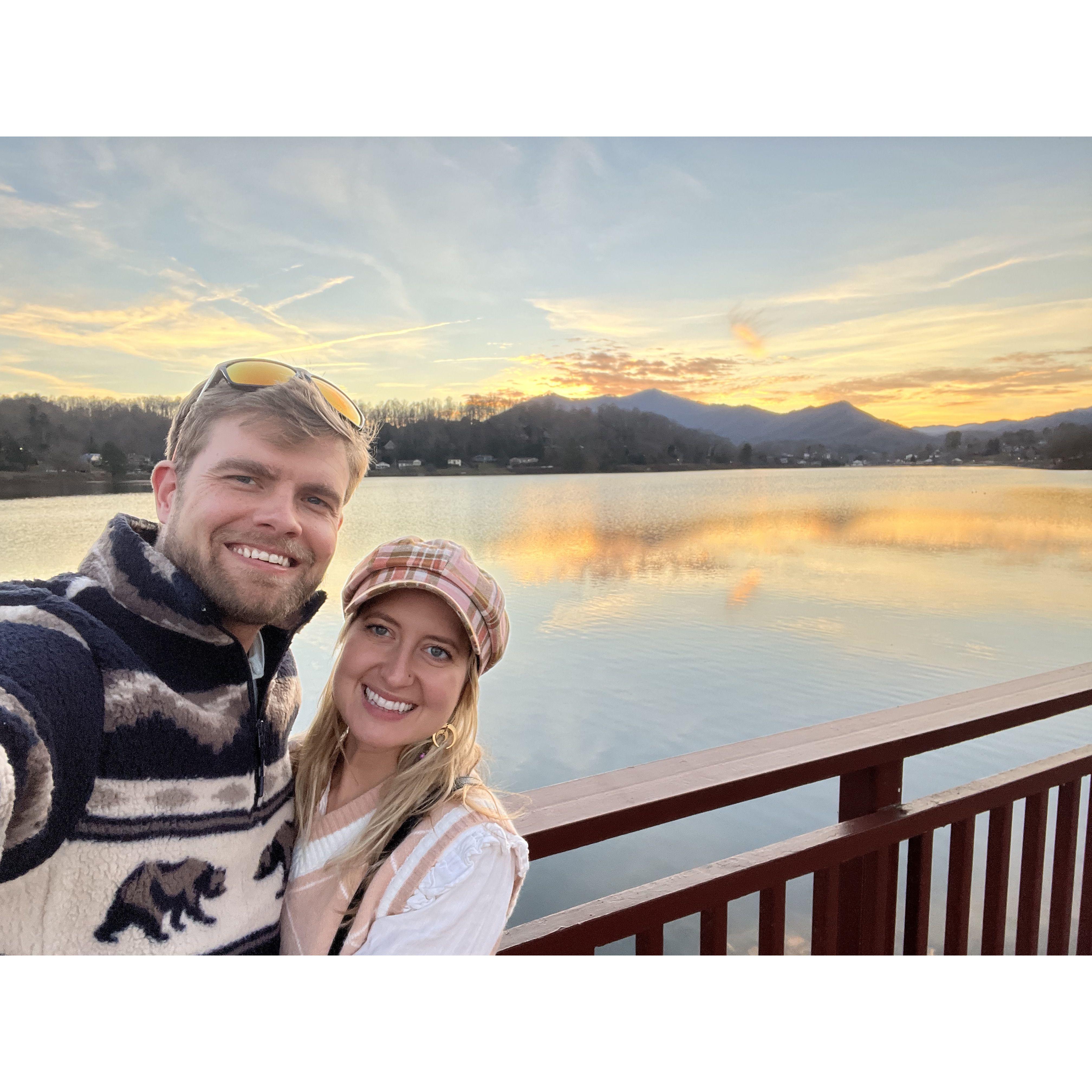 Spending time at Lake Junaluska, where our wedding party will be;)